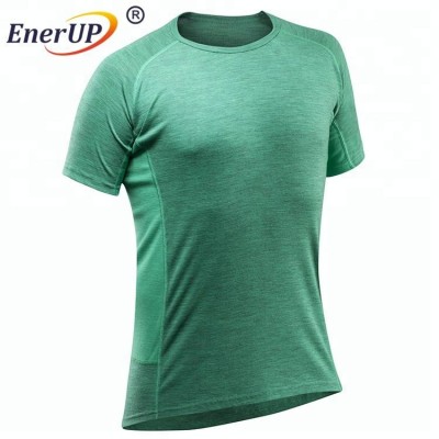 Enerup OEM/ODM Inner Wear Design Men's Underwear Merino Wool Thermal Short Sleeve T Shirt